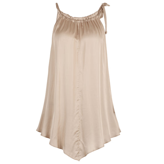 Adjustable Allure Tank Top Blooms Of Love One Size Sun-kissed Sand 56% Rayon & 44% Viscose