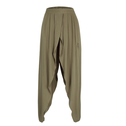 Timeless Tender Trousers Pants Blooms Of Love 1 Olive Odyssey 85% Viscose & 15% Linen