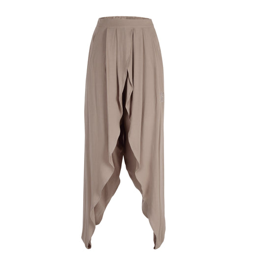 Timeless Tender Trousers Pants Blooms Of Love 1 Tender Taupe 85% Viscose & 15% Linen